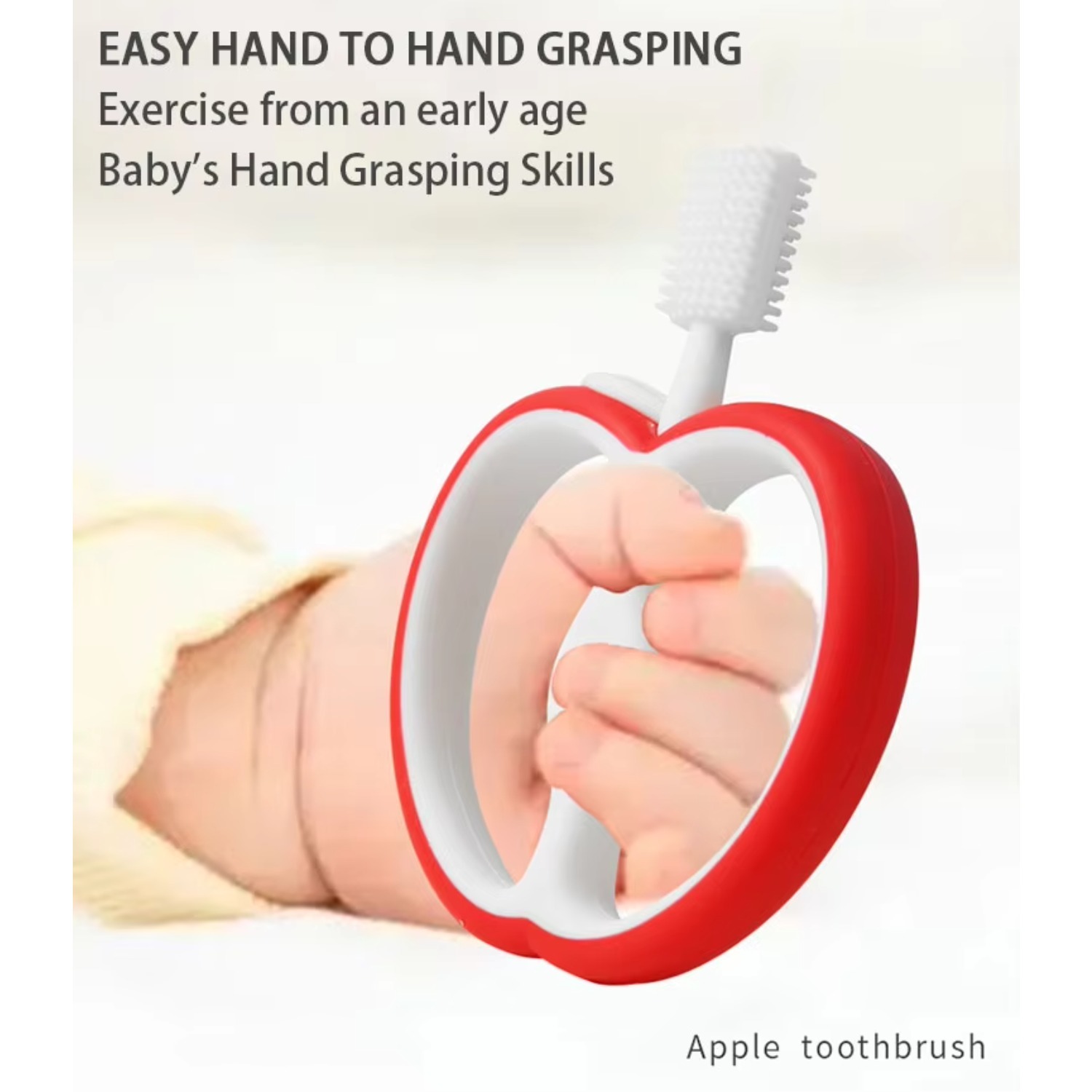 Baby Food Apple - Mordedor de Silicona con Forma de