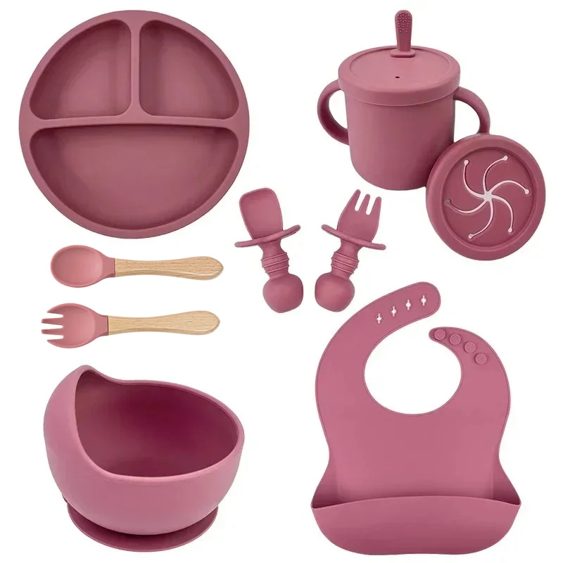 Baby Food Dispensing Spoon - Juego de platos de silicona de