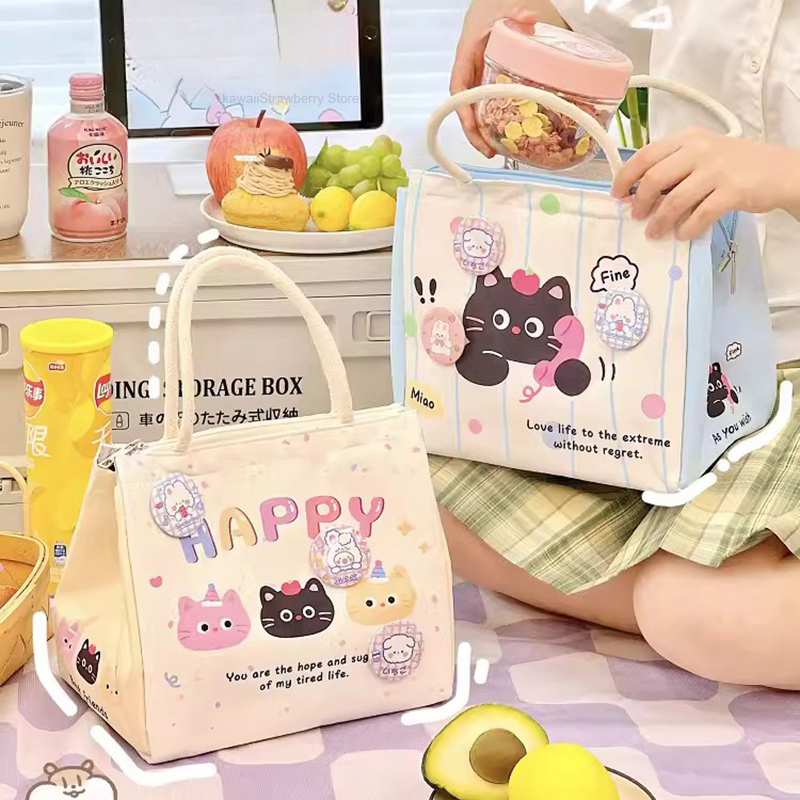 Baby Food Zip Lock Bag - Bolsas de almuerzo térmicas Kawaii para