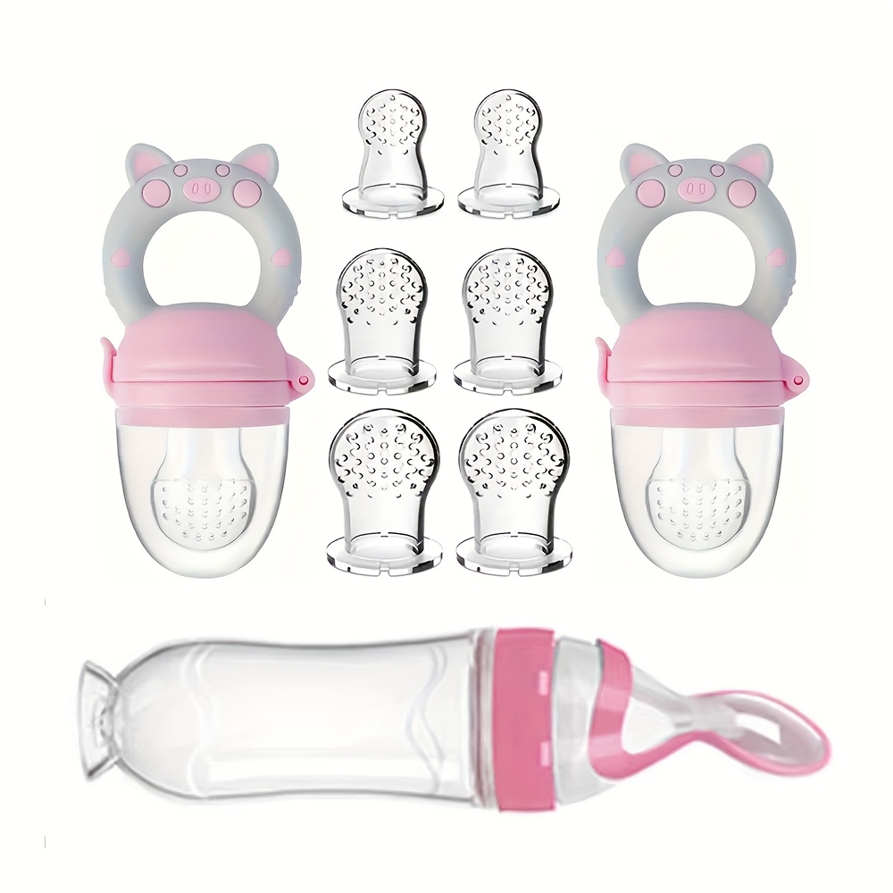 Baby Food Dispensing Spoon - Cubiertos de alimentación de 9 piezas: