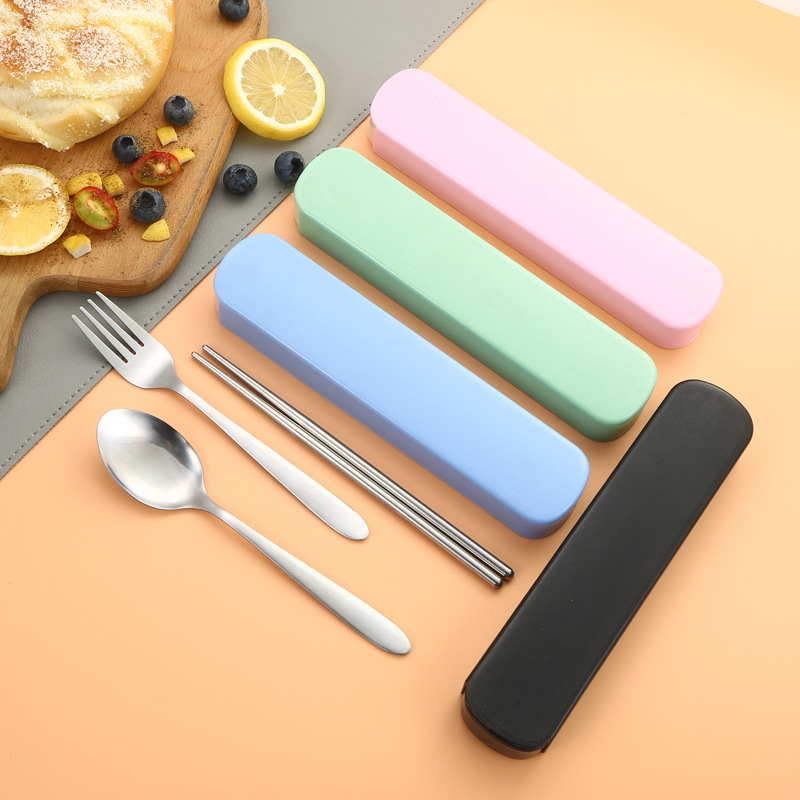 Weaning Spoon Set - Juego de vajilla de acero inoxidable,