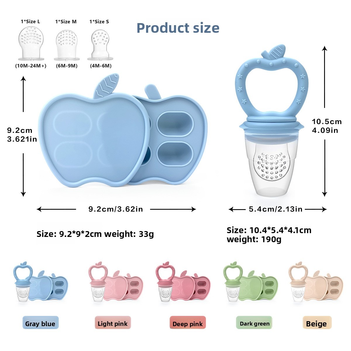 Nueva paleta de dentición de m - Baby Food Apple reseña y precio