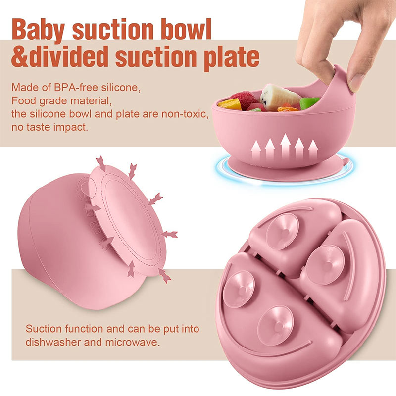 Juego de vajilla de silicona p - Weaning Spoon Set reseña y precio