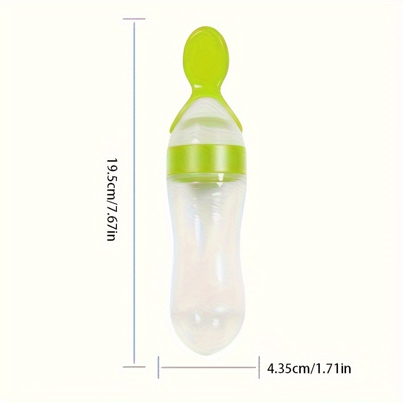 Biberón de silicona para alime - Baby Food Dispensing Spoon reseña y precio