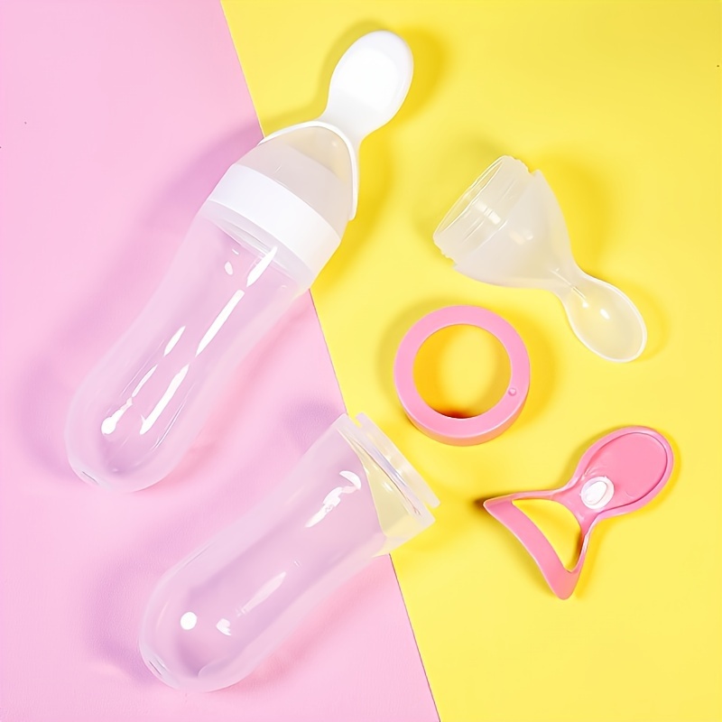 Biberón de silicona para alime - Baby Food Dispensing Spoon reseña y precio