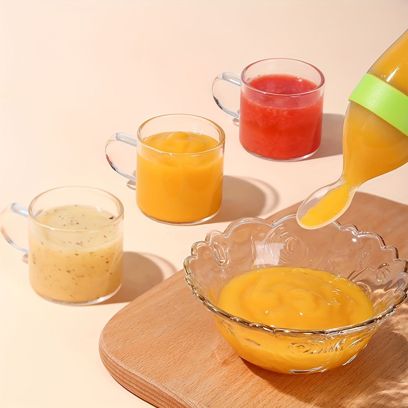 Cubiertos de alimentación de 9 - Baby Food Dispensing Spoon reseña y precio
