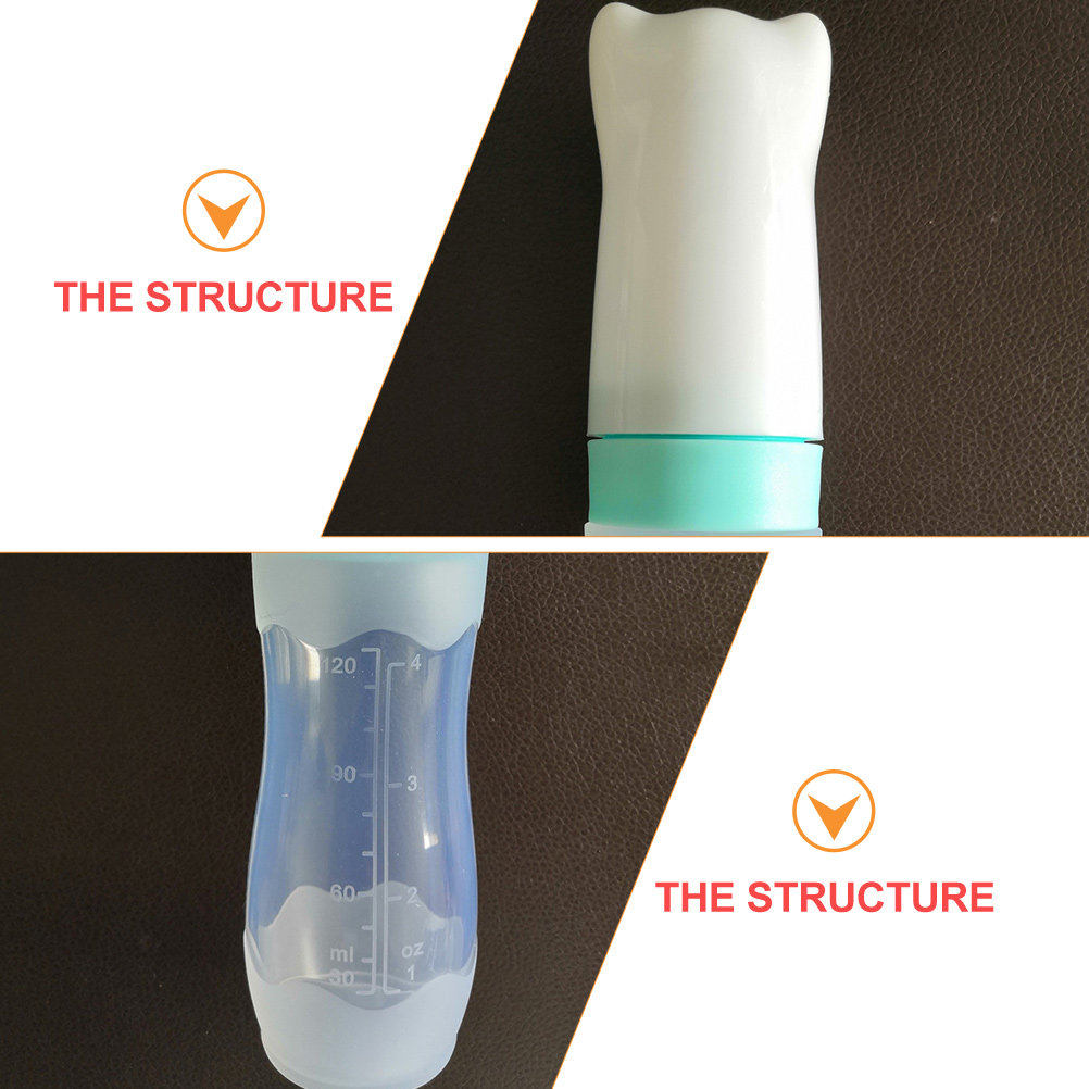Biberón de Silicona de 120 ml, - Baby Food Dispensing Spoon reseña y precio