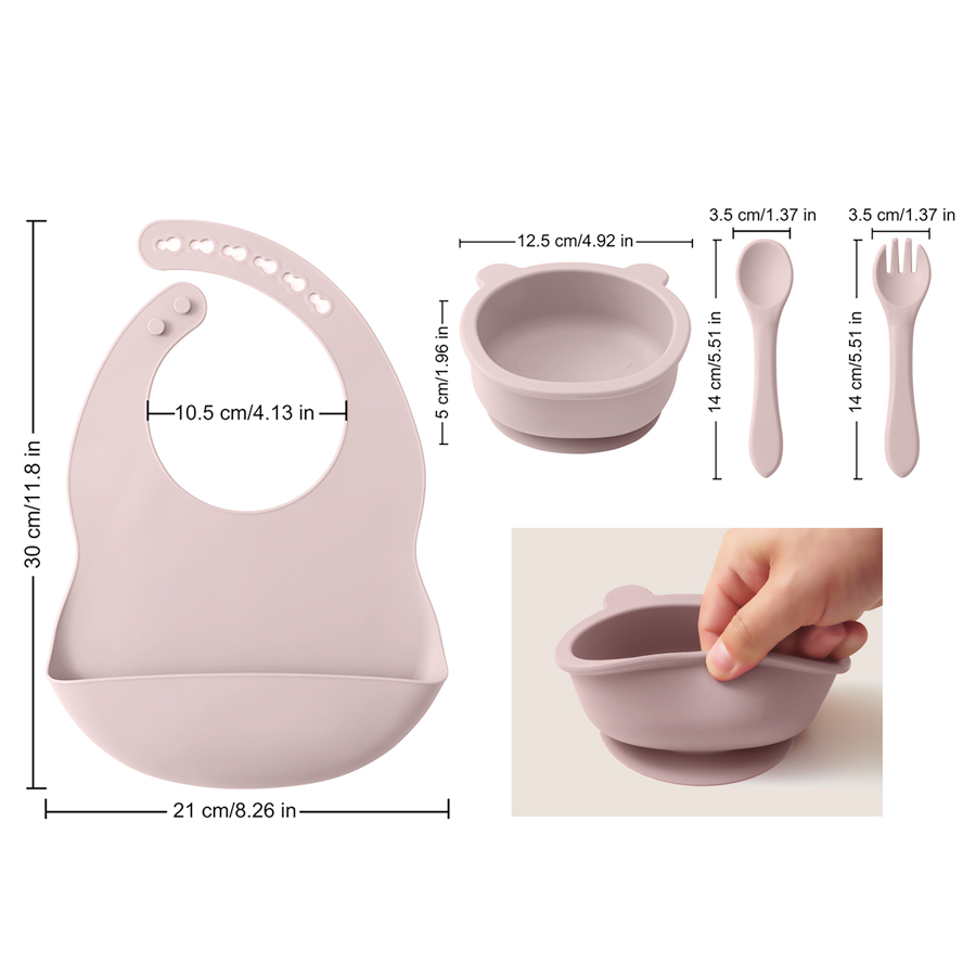 Vajilla de silicona para niños - Baby Food Kit reseña y precio