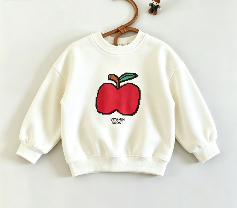 Sudadera de cuello redondo par - Baby Food Apple reseña y precio